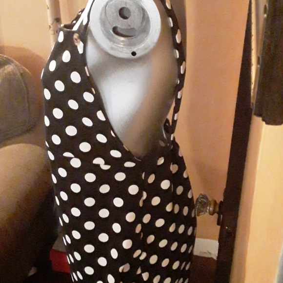 Boohoo polka dot jumper dress - Picture 2 of 6